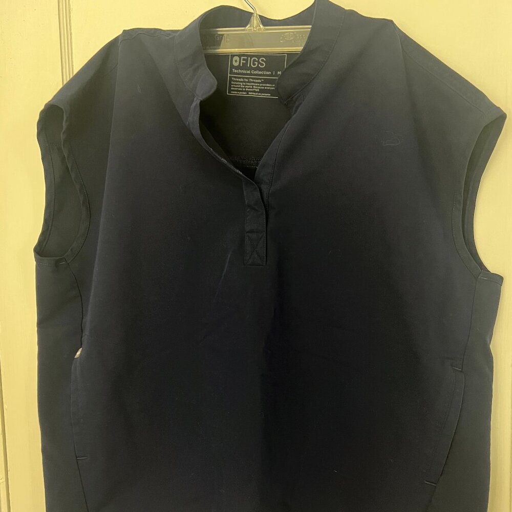 Rafaela Oversized Scrub Top - NAVY